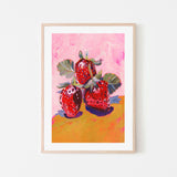 wall-art-print-canvas-poster-framed-Fresh Strawberries , By Lucrecia Caporale-6