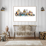 wall-art-print-canvas-poster-framed-Friends In Jumpers, By Hanna Melin-GIOIA-WALL-ART