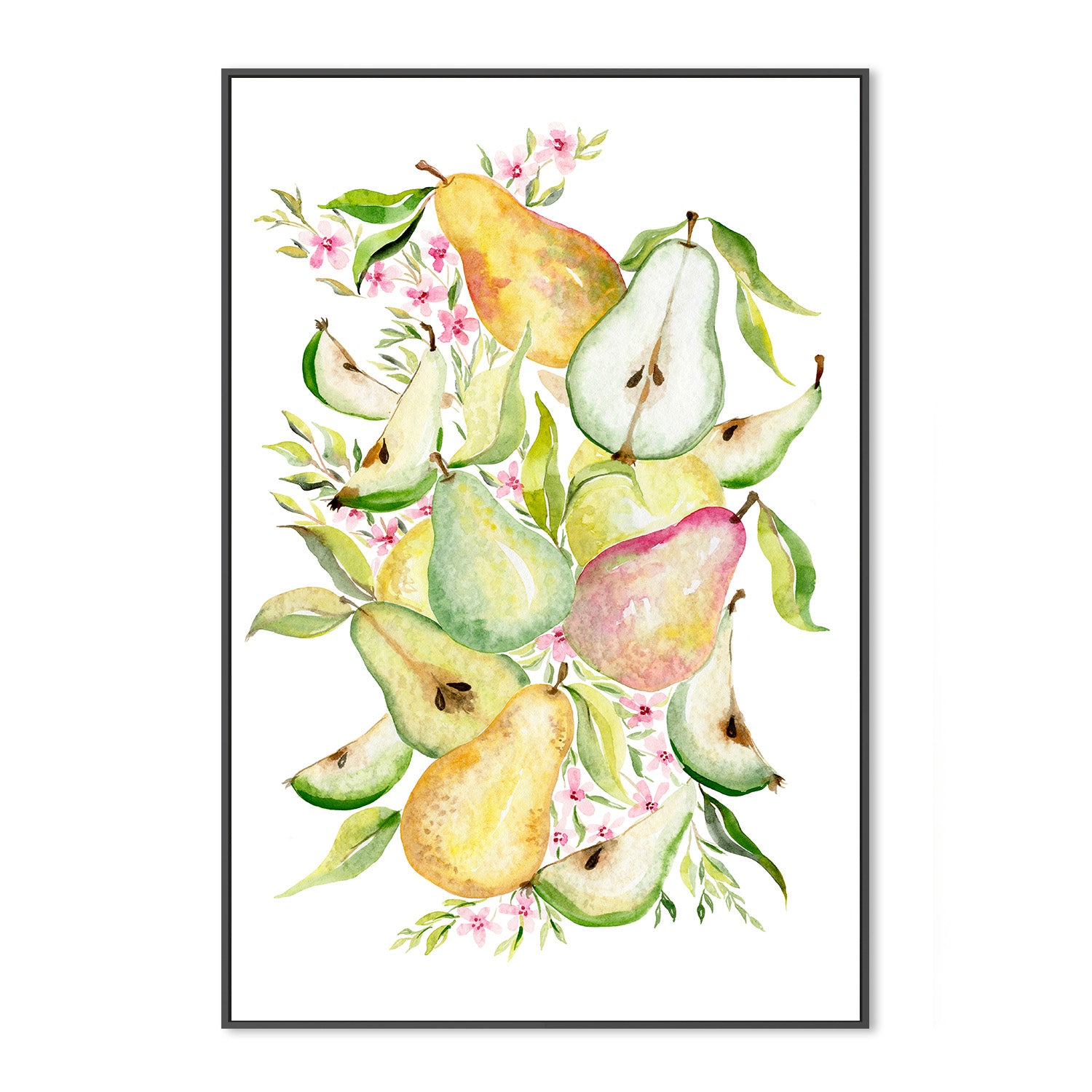 wall-art-print-canvas-poster-framed-Fruit collection - Pears-3