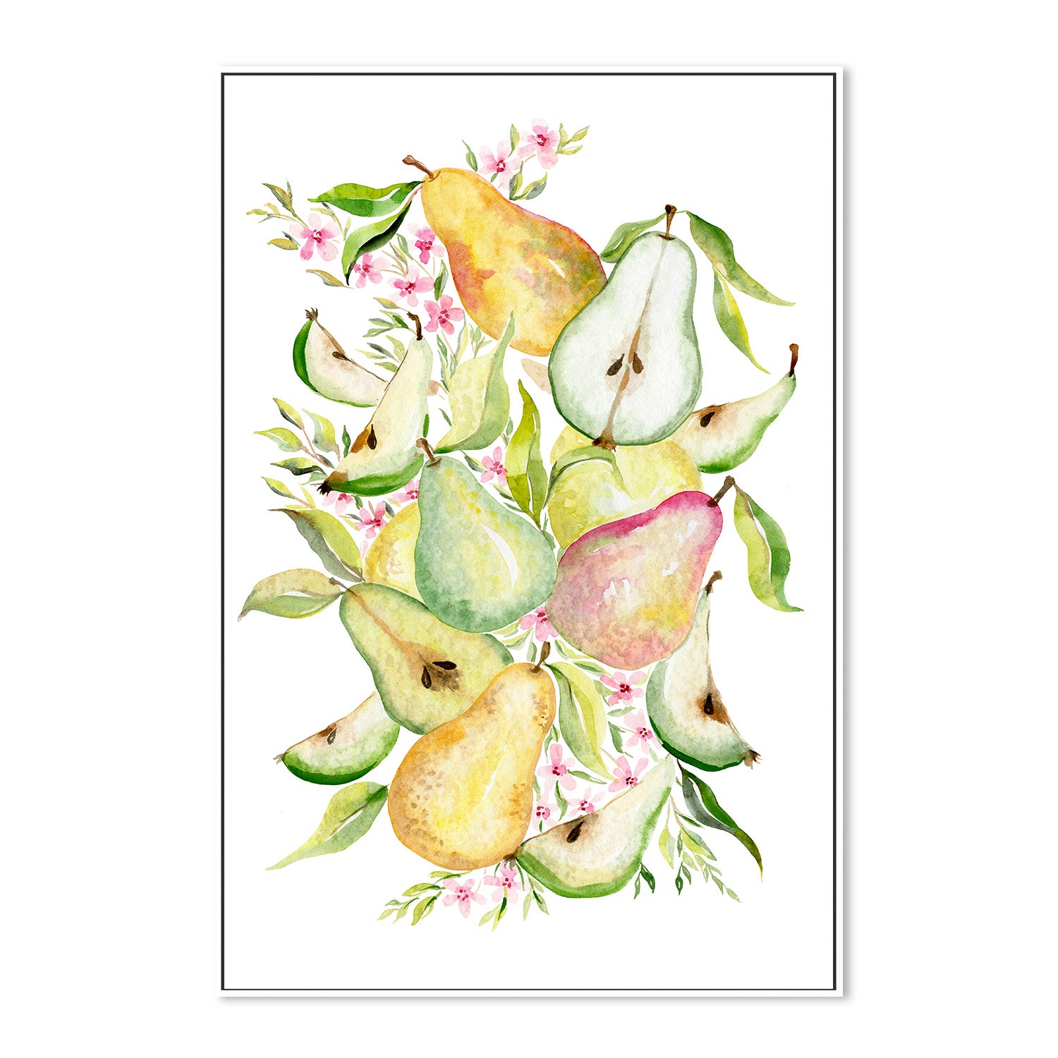 wall-art-print-canvas-poster-framed-Fruit collection - Pears-5