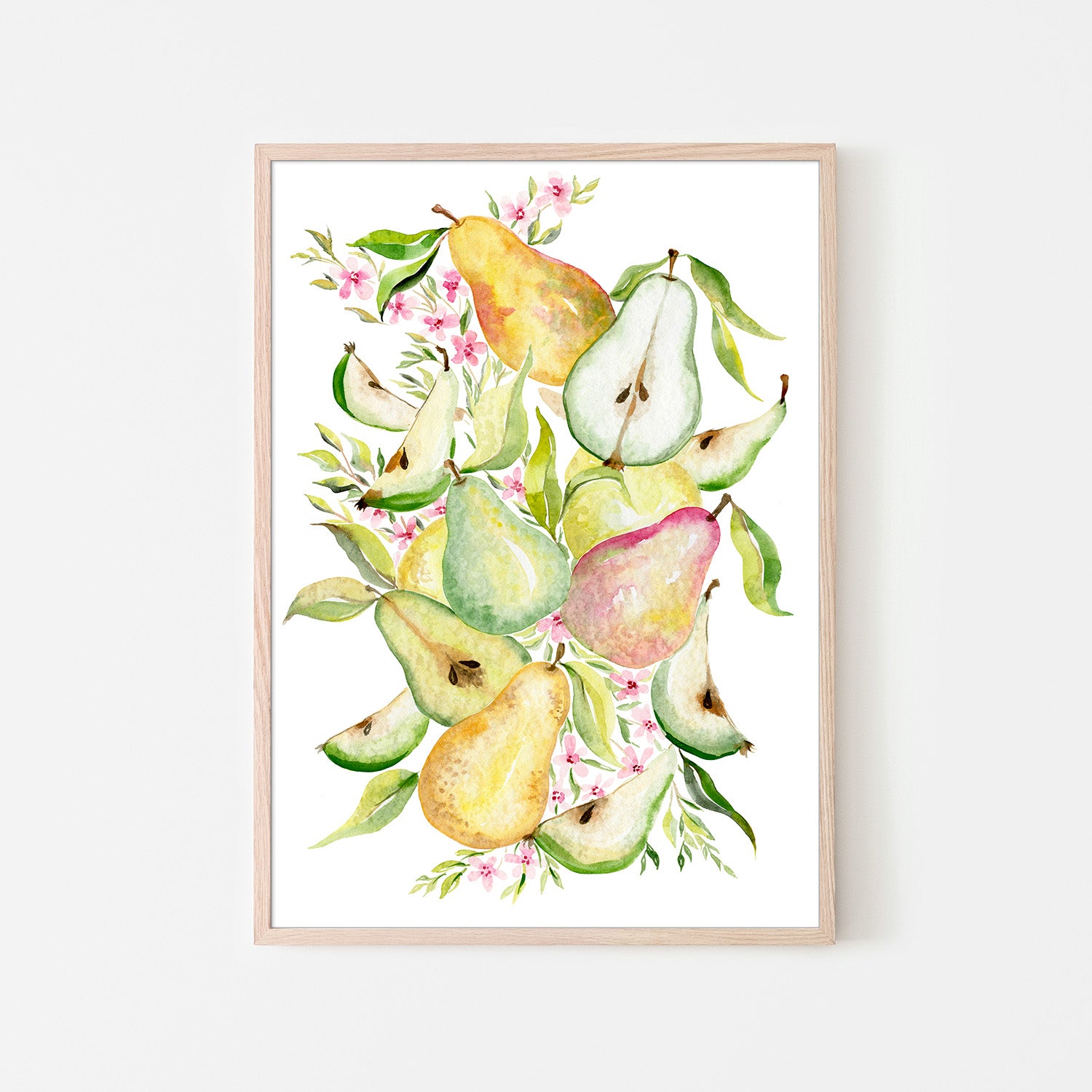 wall-art-print-canvas-poster-framed-Fruit collection - Pears-6