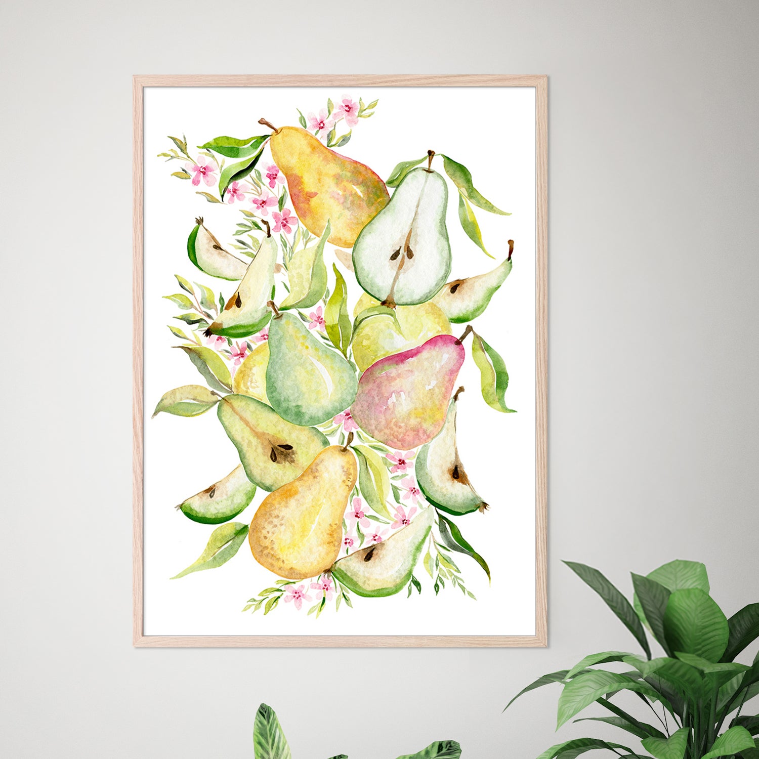 wall-art-print-canvas-poster-framed-Fruit collection - Pears-7