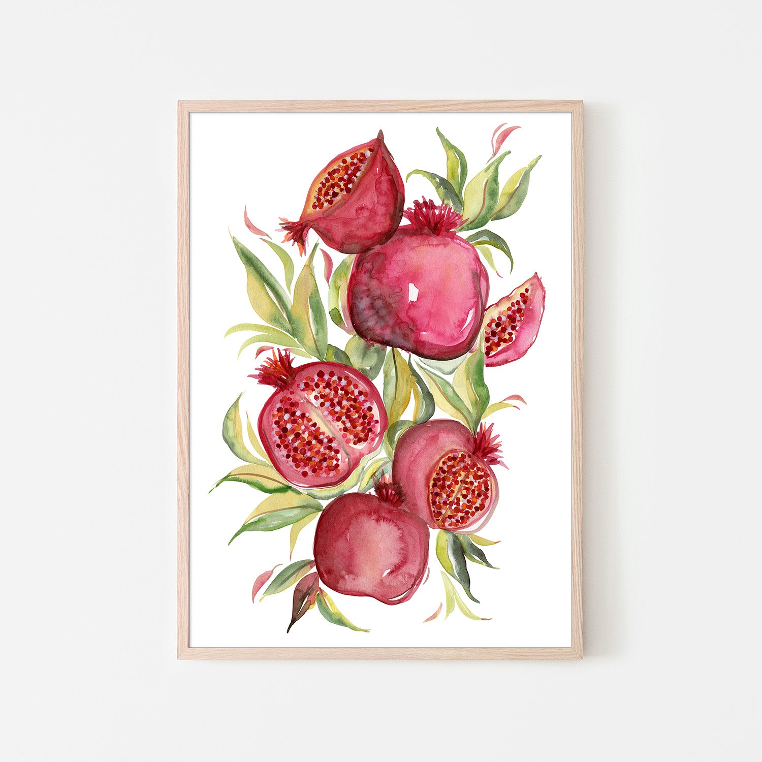 wall-art-print-canvas-poster-framed-Fruit collection - Pomegranate-6