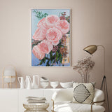 wall-art-print-canvas-poster-framed-Garden Roses Juliet In A Golden Vase , By Hsin Lin-GIOIA-WALL-ART