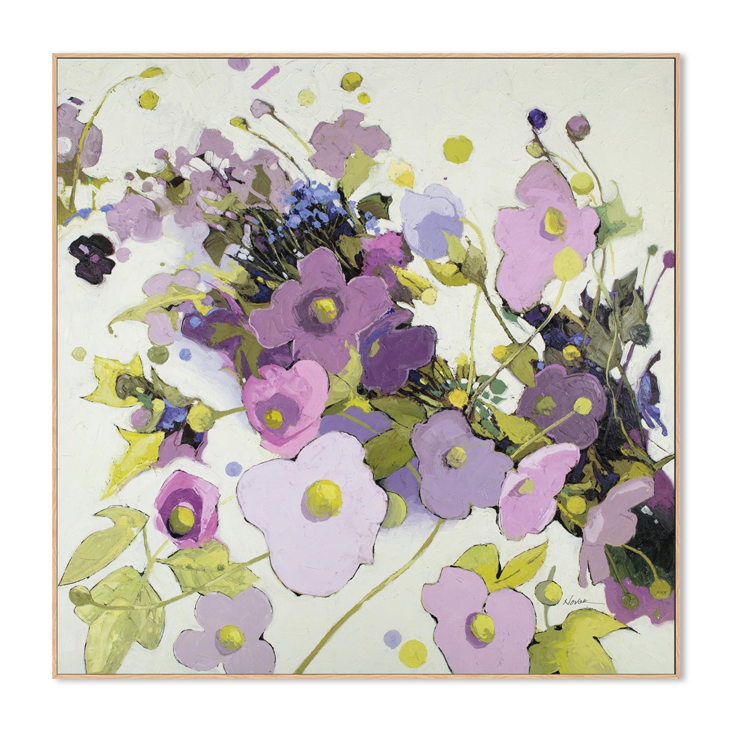wall-art-print-canvas-poster-framed-Gardening in Mauve-4