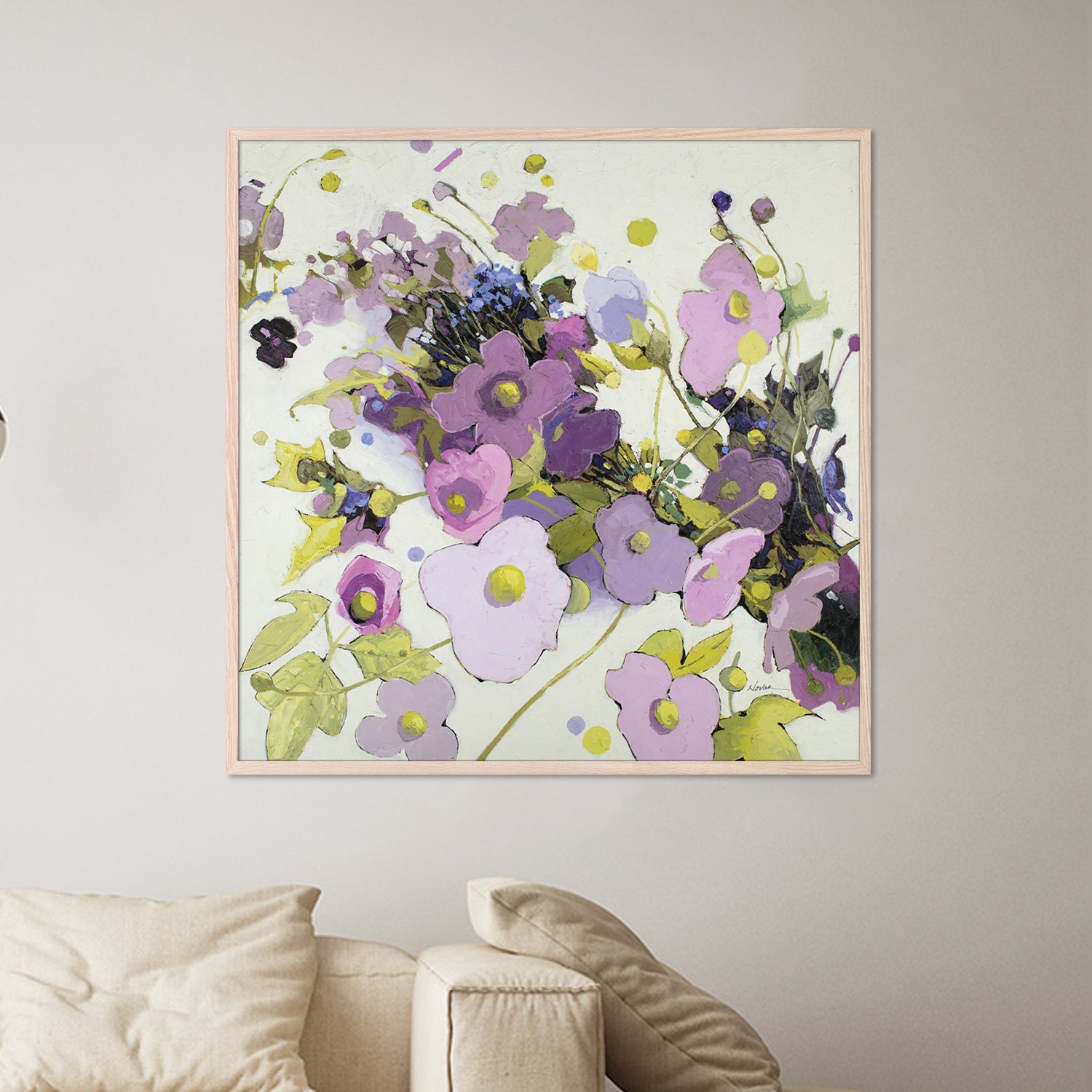 wall-art-print-canvas-poster-framed-Gardening in Mauve-7