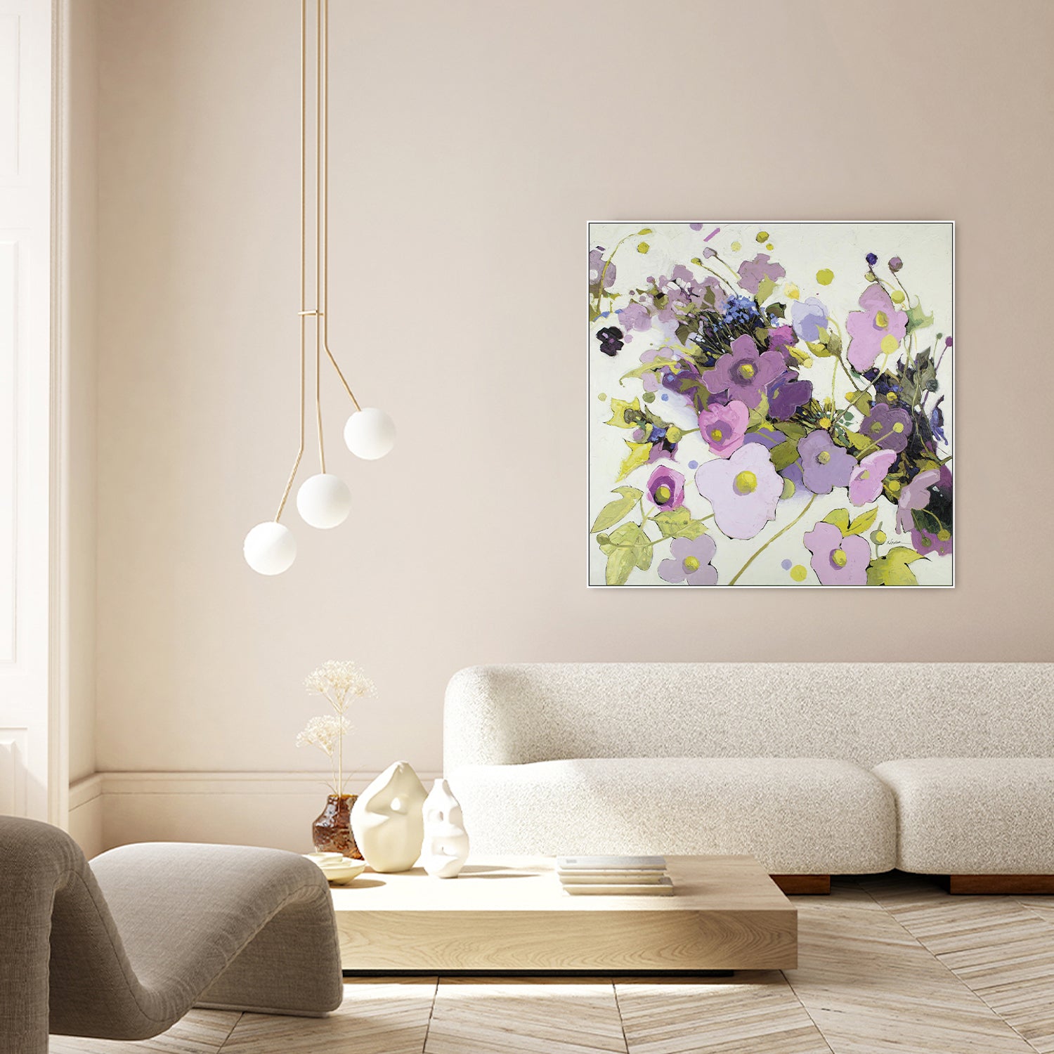 wall-art-print-canvas-poster-framed-Gardening in Mauve-9