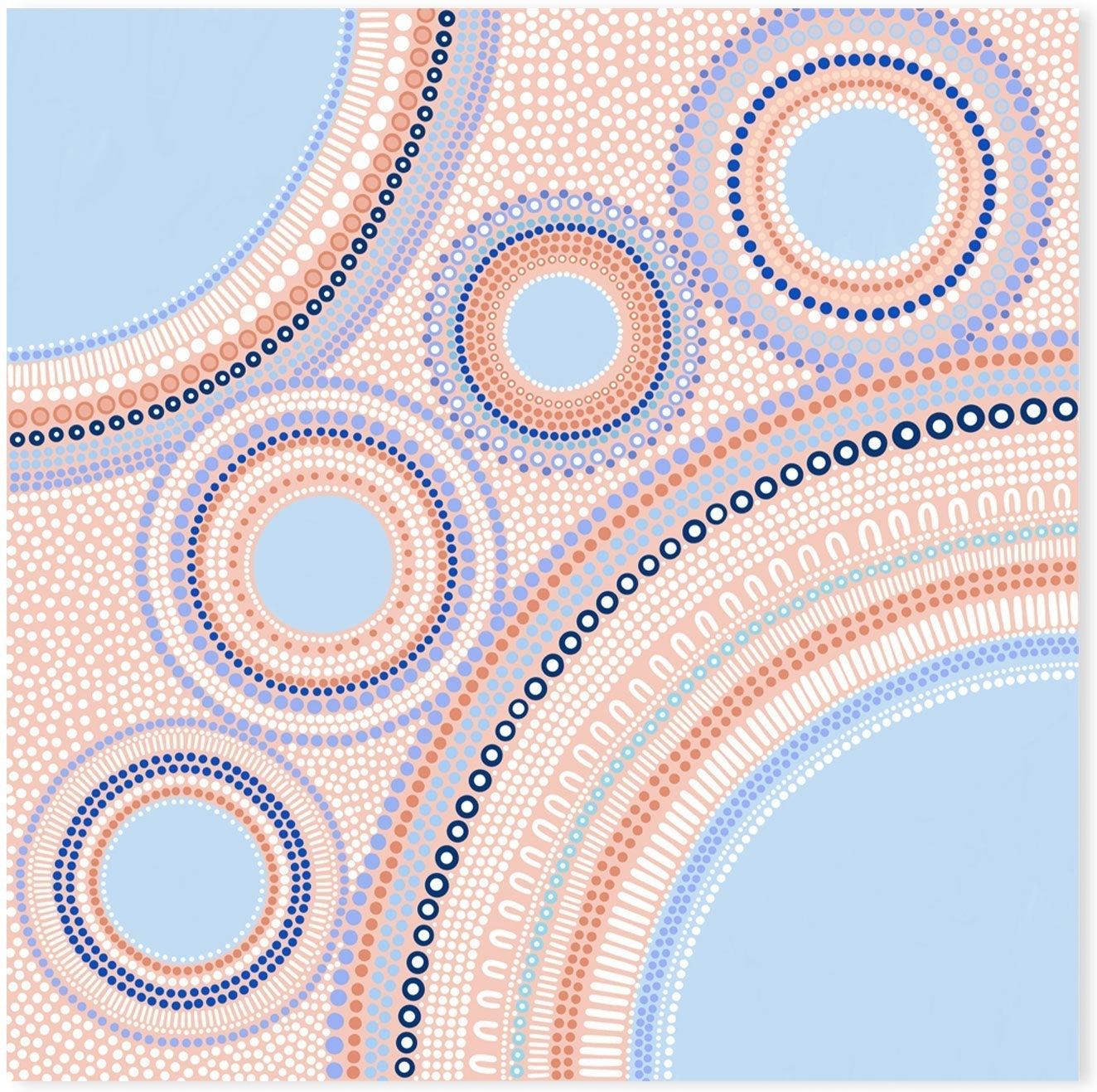 wall-art-print-canvas-poster-framed-Gathering, Style A, Blue-by-Sherri Cummins-Gioia Wall Art