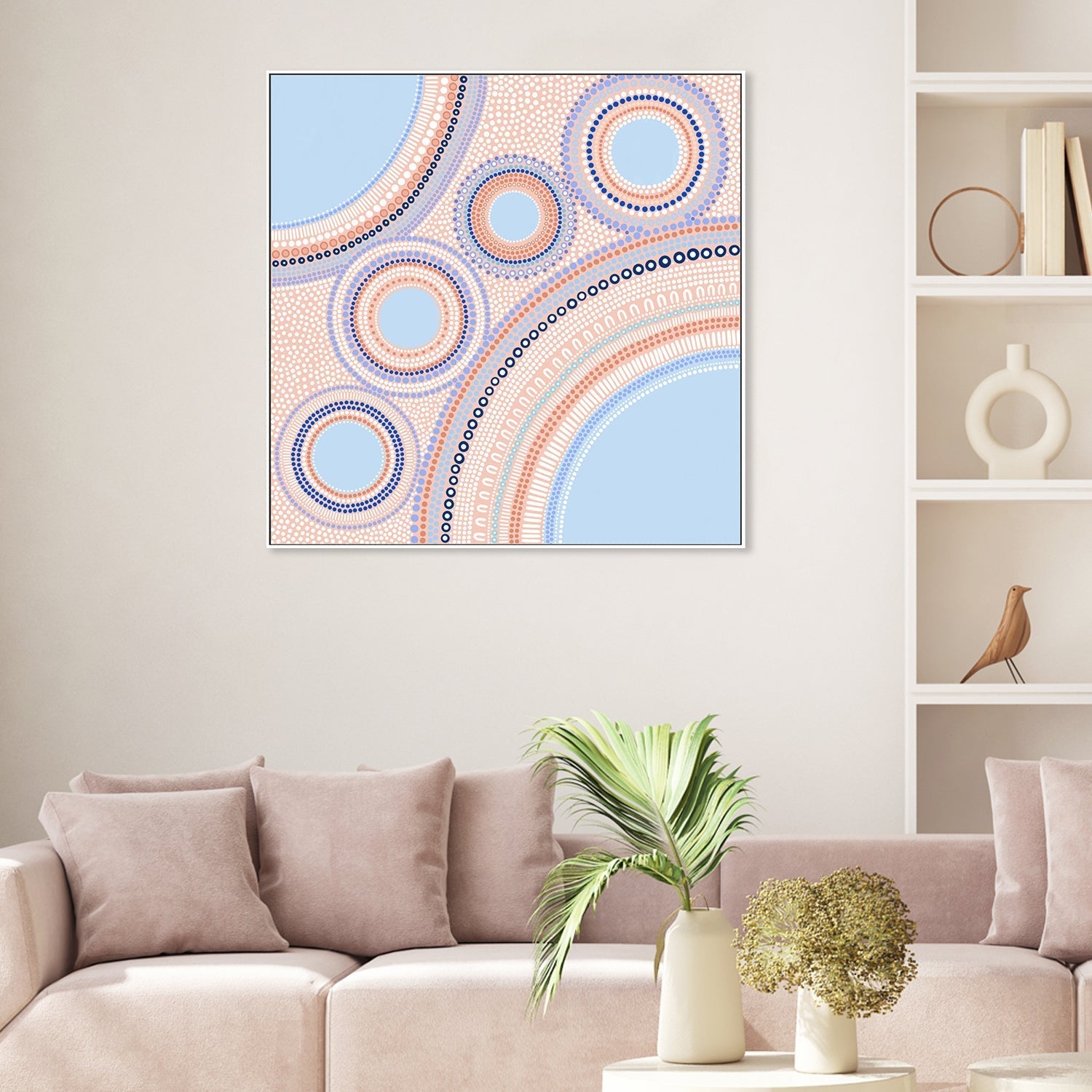wall-art-print-canvas-poster-framed-Gathering, Style A, Blue-by-Sherri Cummins-Gioia Wall Art