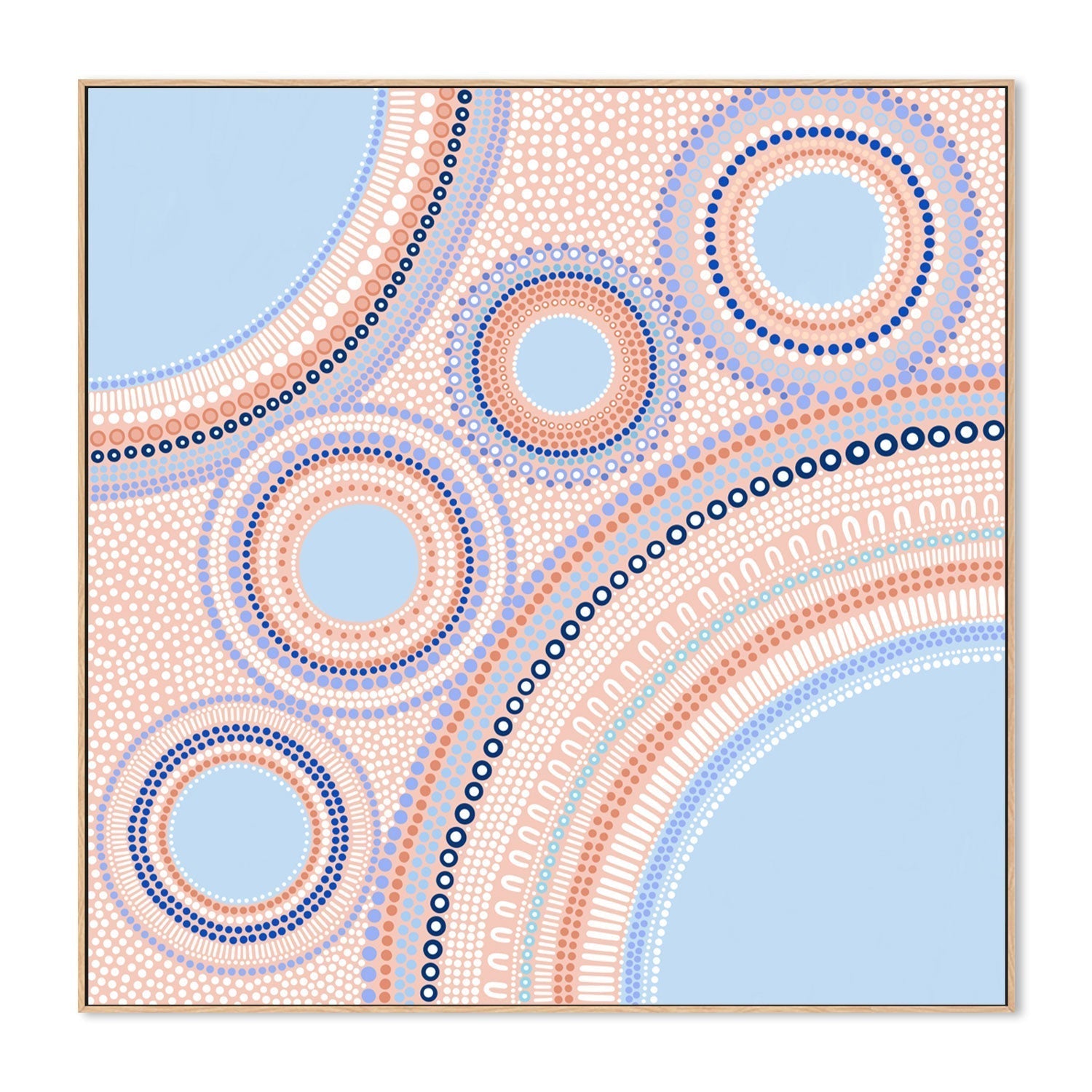 wall-art-print-canvas-poster-framed-Gathering, Style A, Blue-by-Sherri Cummins-Gioia Wall Art