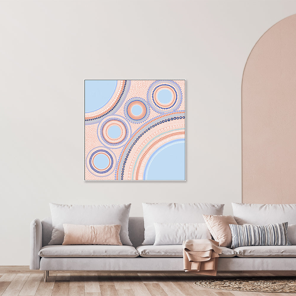 wall-art-print-canvas-poster-framed-Gathering, Style A, Blue-by-Sherri Cummins-Gioia Wall Art