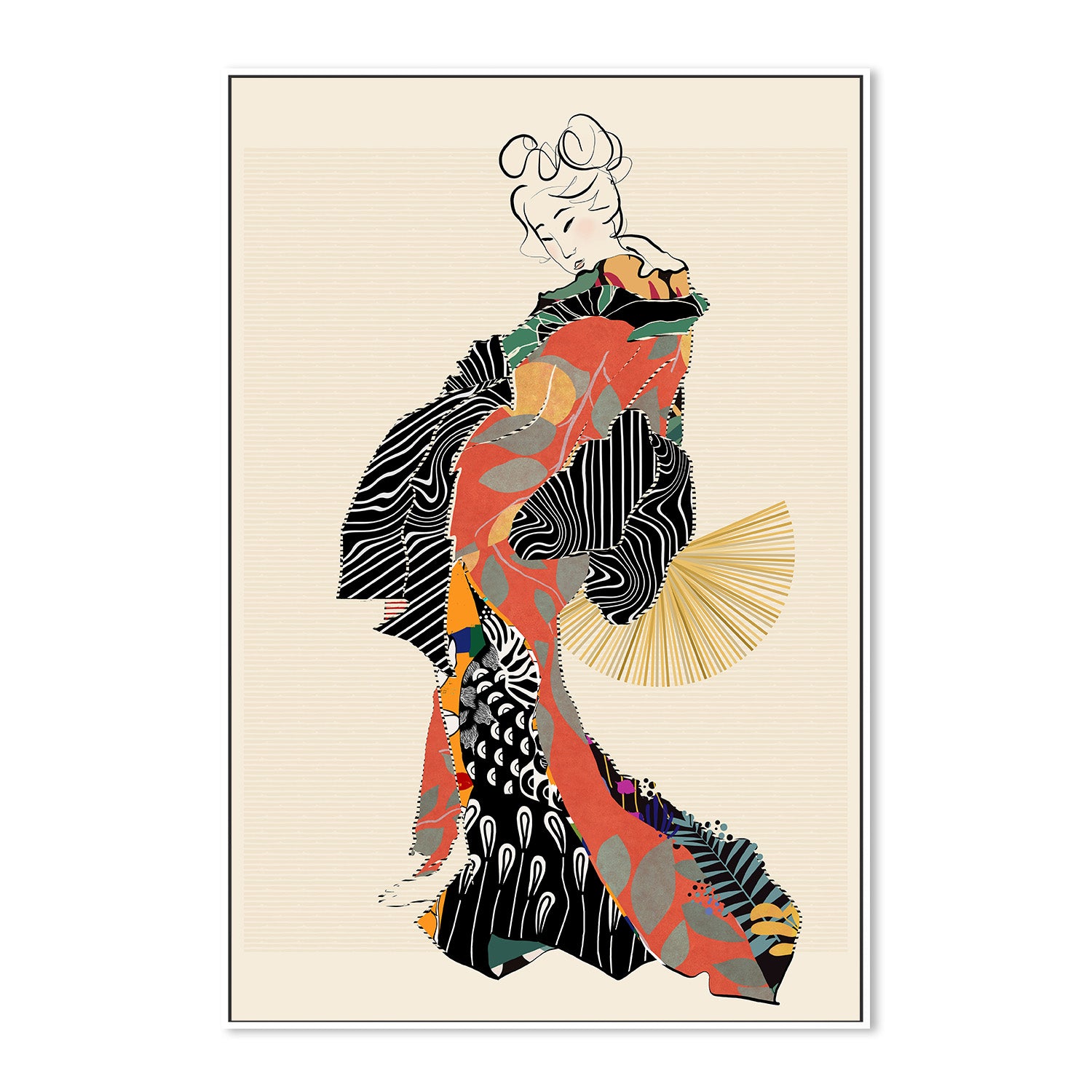 wall-art-print-canvas-poster-framed-Geisha-5
