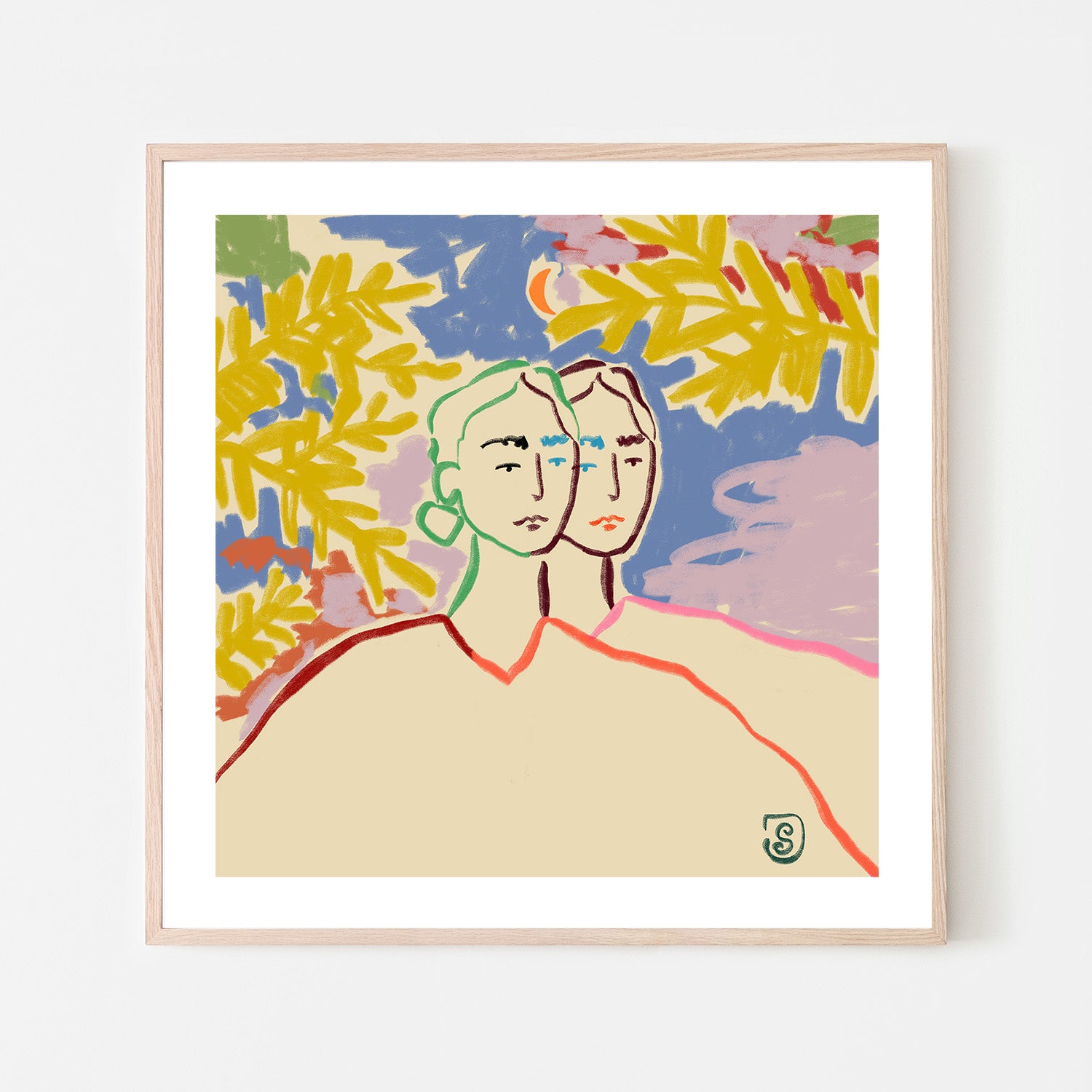 wall-art-print-canvas-poster-framed-Gemini , By Sandra Poliakov-6