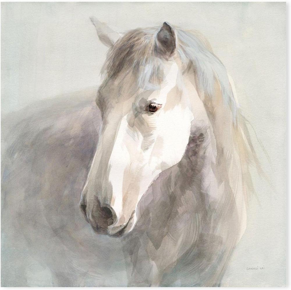 wall-art-print-canvas-poster-framed-Gentle Horse-by-Danhui Nai-Gioia Wall Art