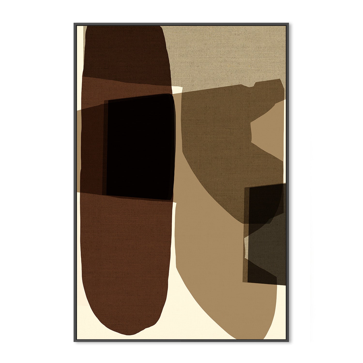 wall-art-print-canvas-poster-framed-Geometric Shapes And Earthy Tones-3