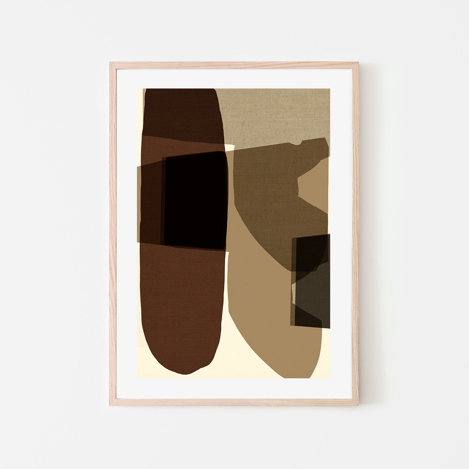 wall-art-print-canvas-poster-framed-Geometric Shapes And Earthy Tones-6