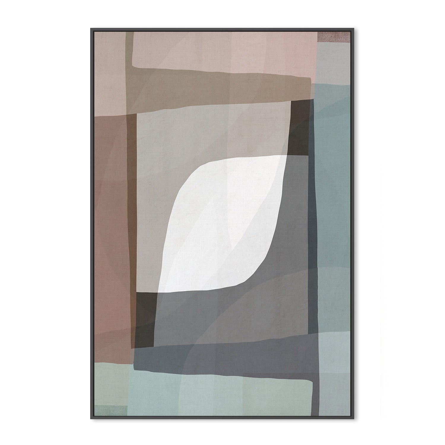 wall-art-print-canvas-poster-framed-Geometric Shapes and Muted Earth Tones-3