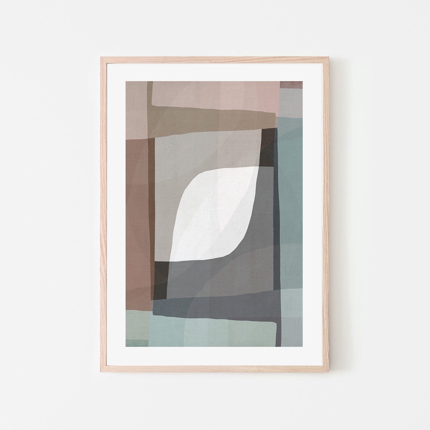 wall-art-print-canvas-poster-framed-Geometric Shapes and Muted Earth Tones-6