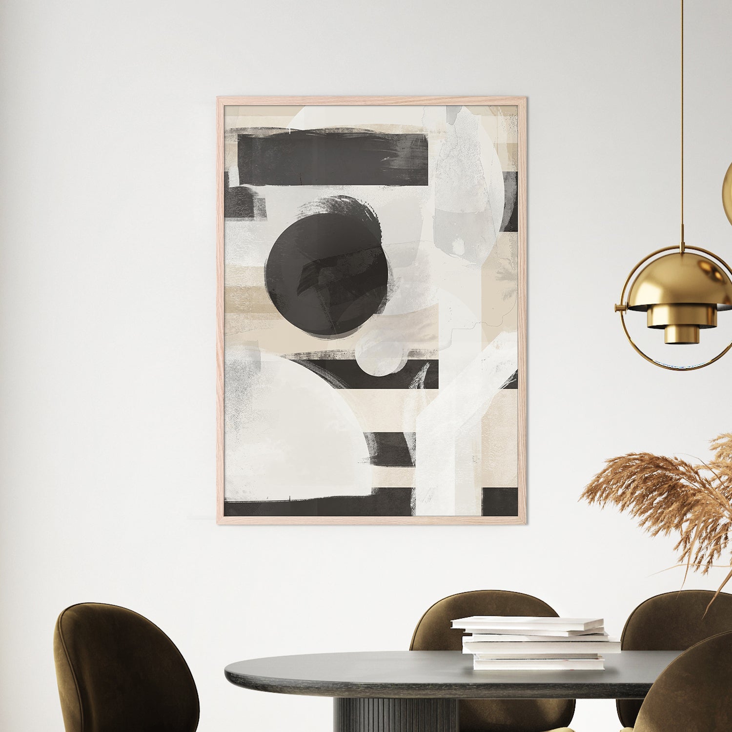 wall-art-print-canvas-poster-framed-Geometric Story, Style A-7