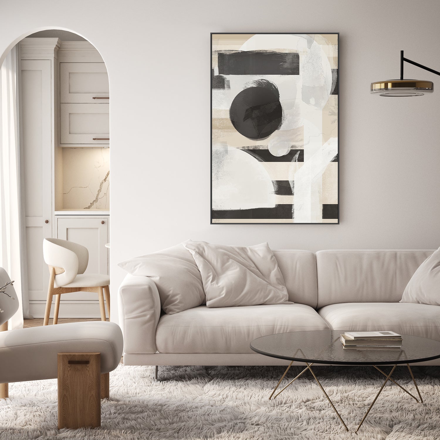 wall-art-print-canvas-poster-framed-Geometric Story, Style A-9