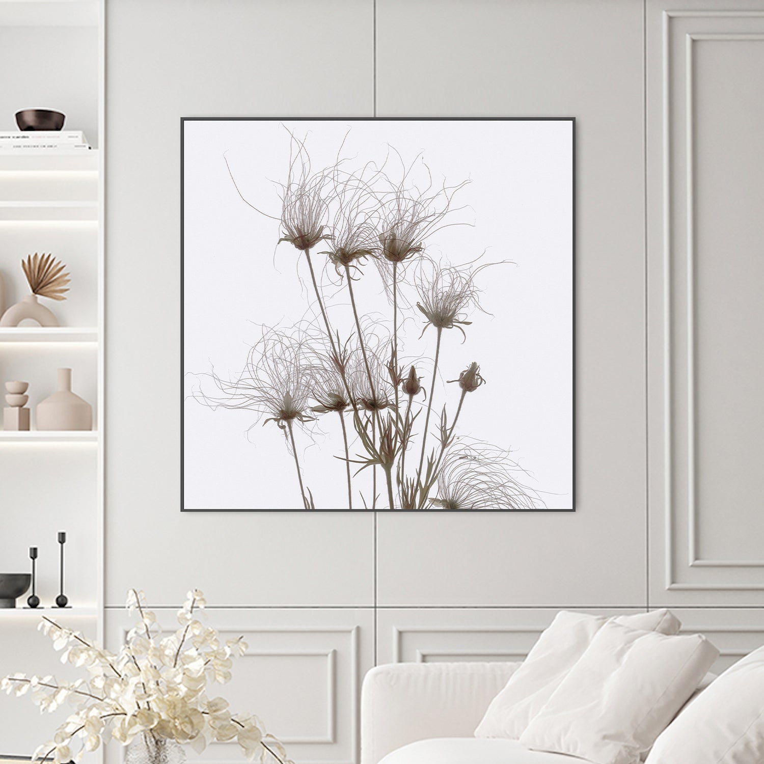 wall-art-print-canvas-poster-framed-Geum Seed Heads Brown , By Asia Jensen-2