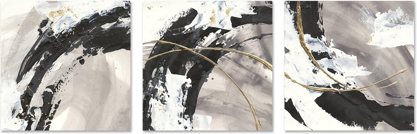 wall-art-print-canvas-poster-framed-Gilded Arcs, Set of 3-by-Chris Paschke-Gioia Wall Art