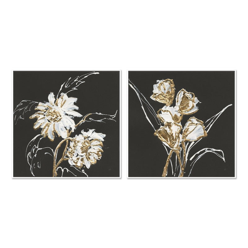 wall-art-print-canvas-poster-framed-Gilded Tulips, Set of 2-by-Chris Paschke-Gioia Wall Art