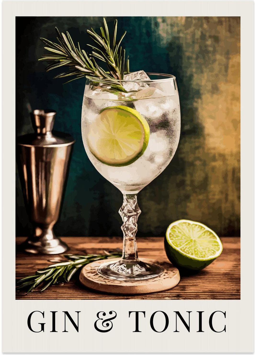 wall-art-print-canvas-poster-framed-Gin &amp; Tonic , By Andreas Magnusson-1