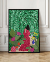 wall-art-print-canvas-poster-framed-Girl At Her Garden , By Rafaela Mascaro-4