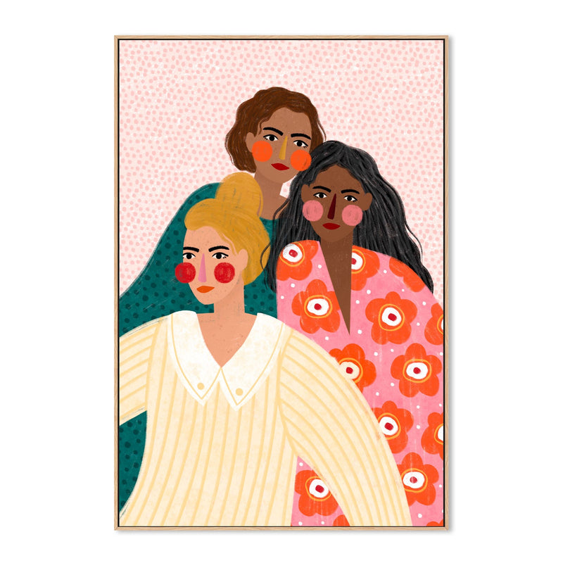 wall-art-print-canvas-poster-framed-Girl Friends , By Bea Muller-4