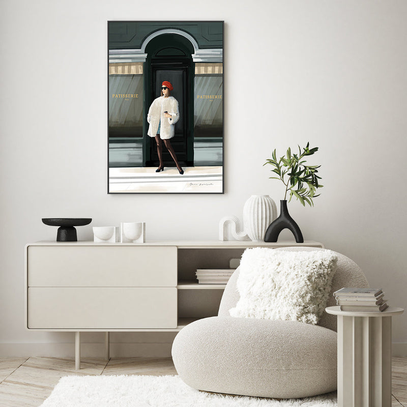 wall-art-print-canvas-poster-framed-Girl in Paris , By Omar Escalante-GIOIA-WALL-ART