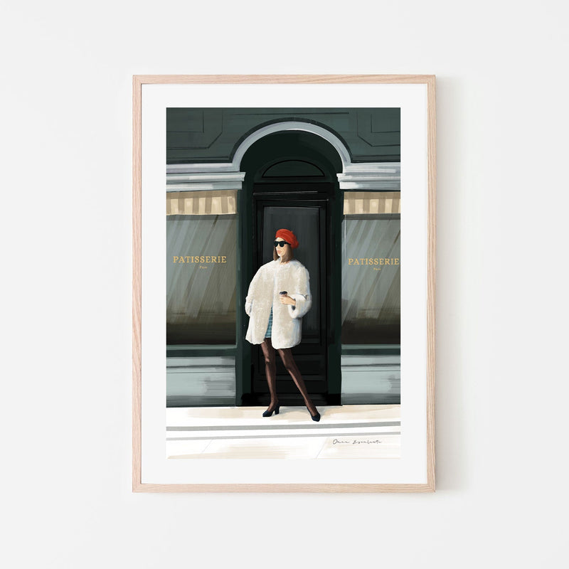 wall-art-print-canvas-poster-framed-Girl in Paris , By Omar Escalante-GIOIA-WALL-ART