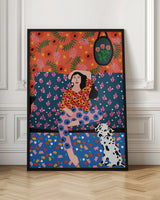 wall-art-print-canvas-poster-framed-Girl In the Sofa , By Rafaela Mascaro-3