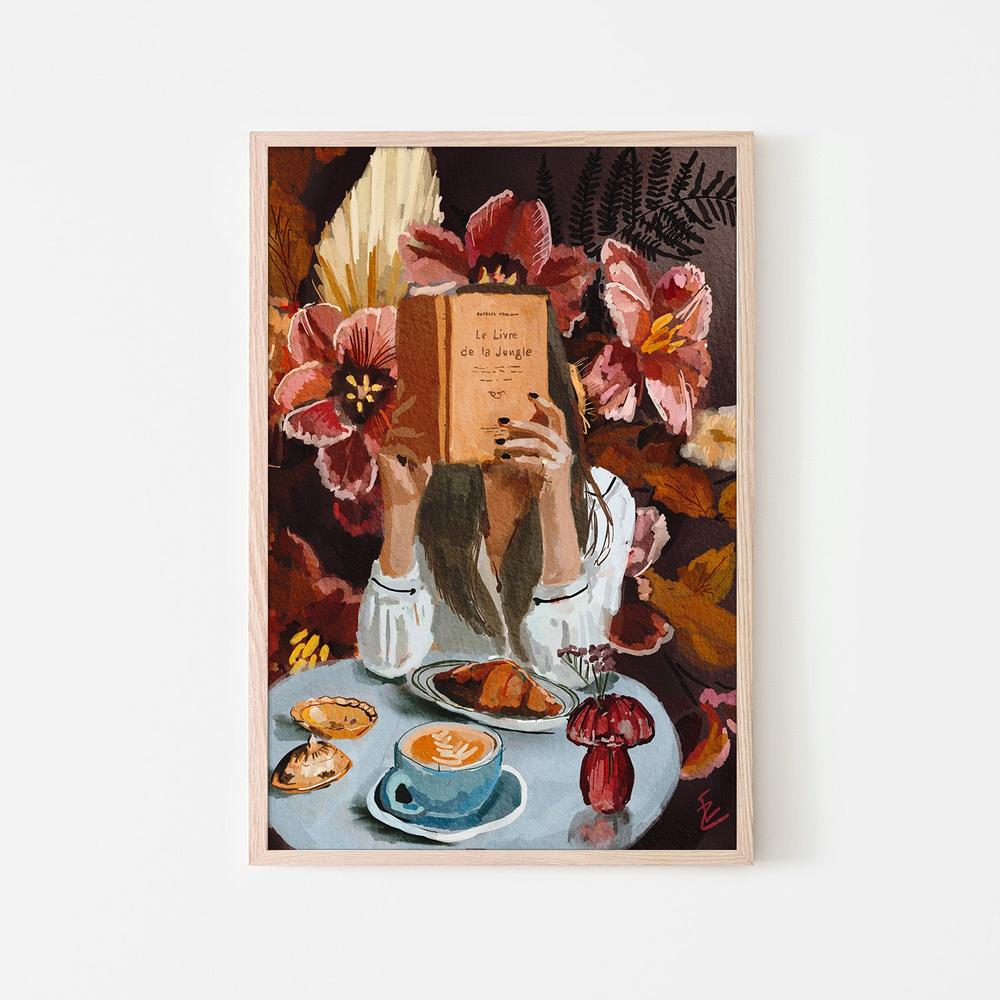 wall-art-print-canvas-poster-framed-girl with jungle book-6