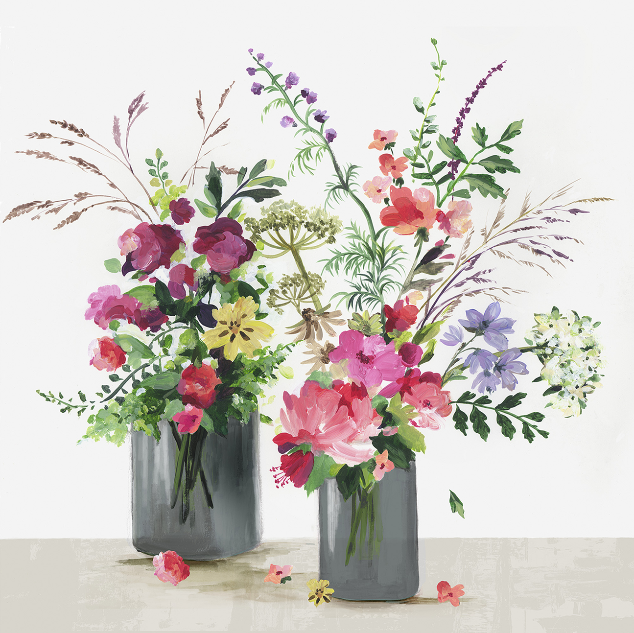 wall-art-print-canvas-poster-framed-Glass Florals , By Asia Jensen-1