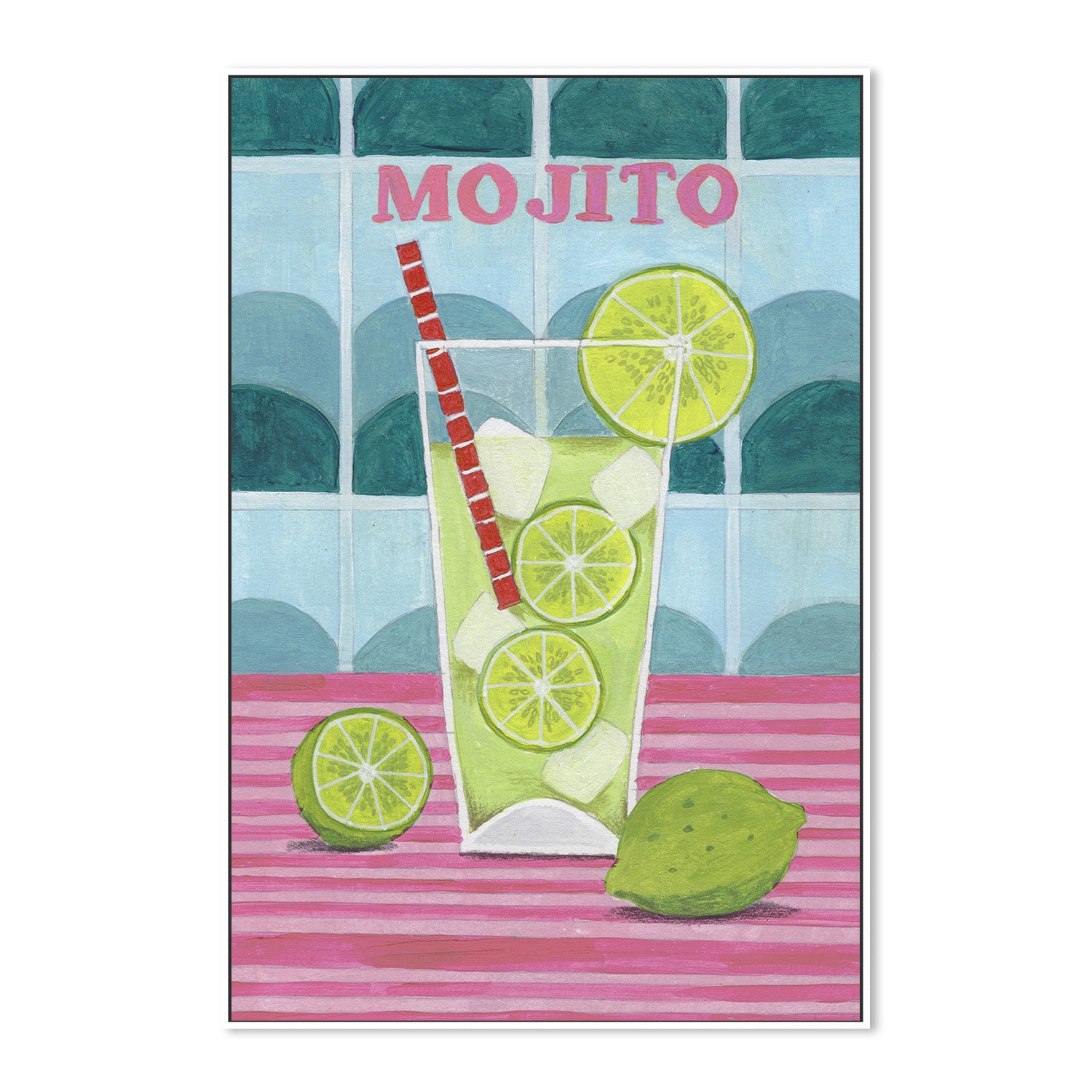 wall-art-print-canvas-poster-framed-Glass of Mjito-5