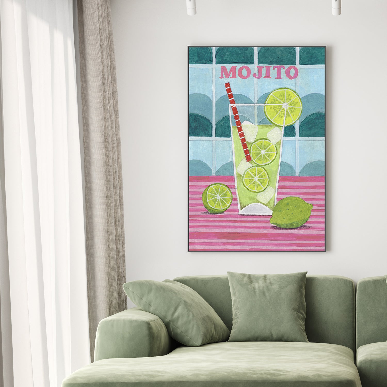 wall-art-print-canvas-poster-framed-Glass of Mjito-7