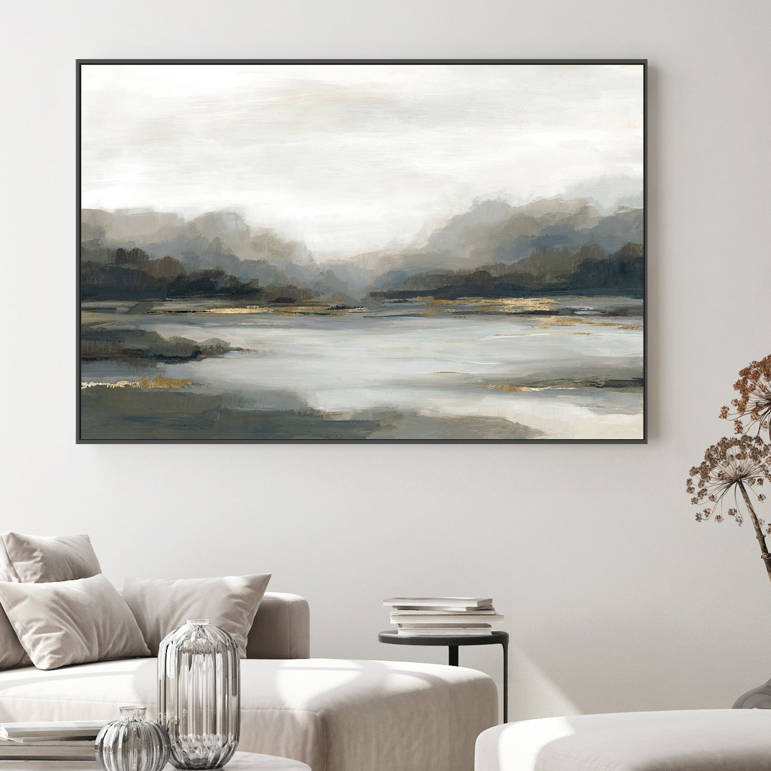 wall-art-print-canvas-poster-framed-Glowing Pond-2