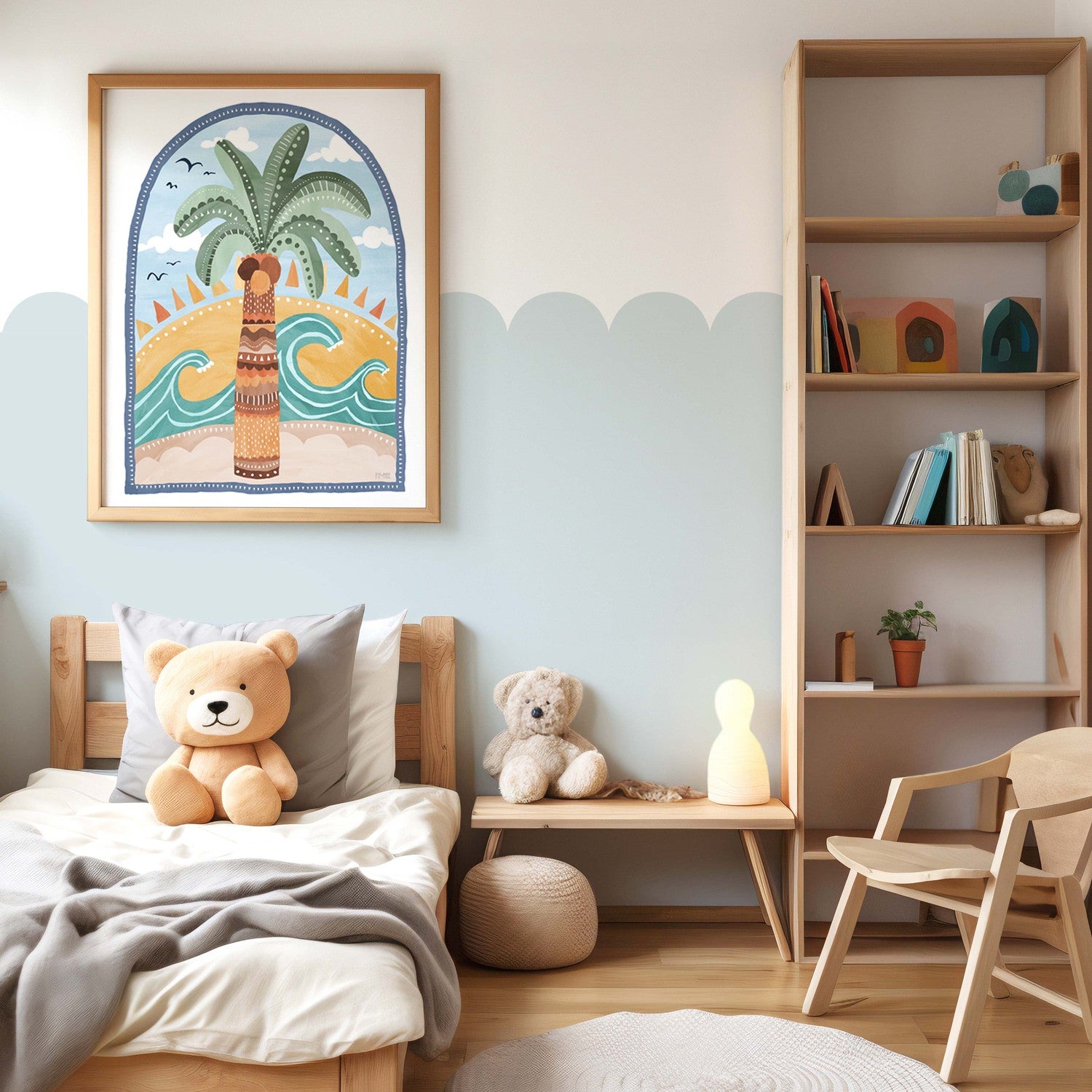 wall-art-print-canvas-poster-framed-Going Coconuts Palm Tree , By Pip and Phee-7