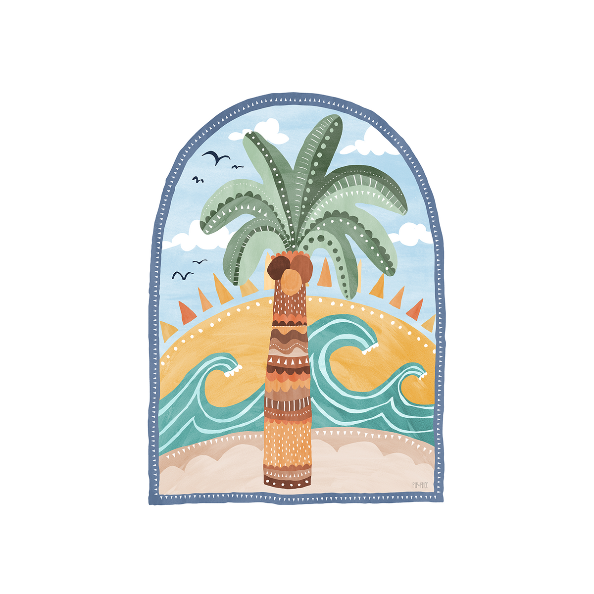 wall-art-print-canvas-poster-framed-Going Coconuts, Set of 3 , By Pip and Phee-7