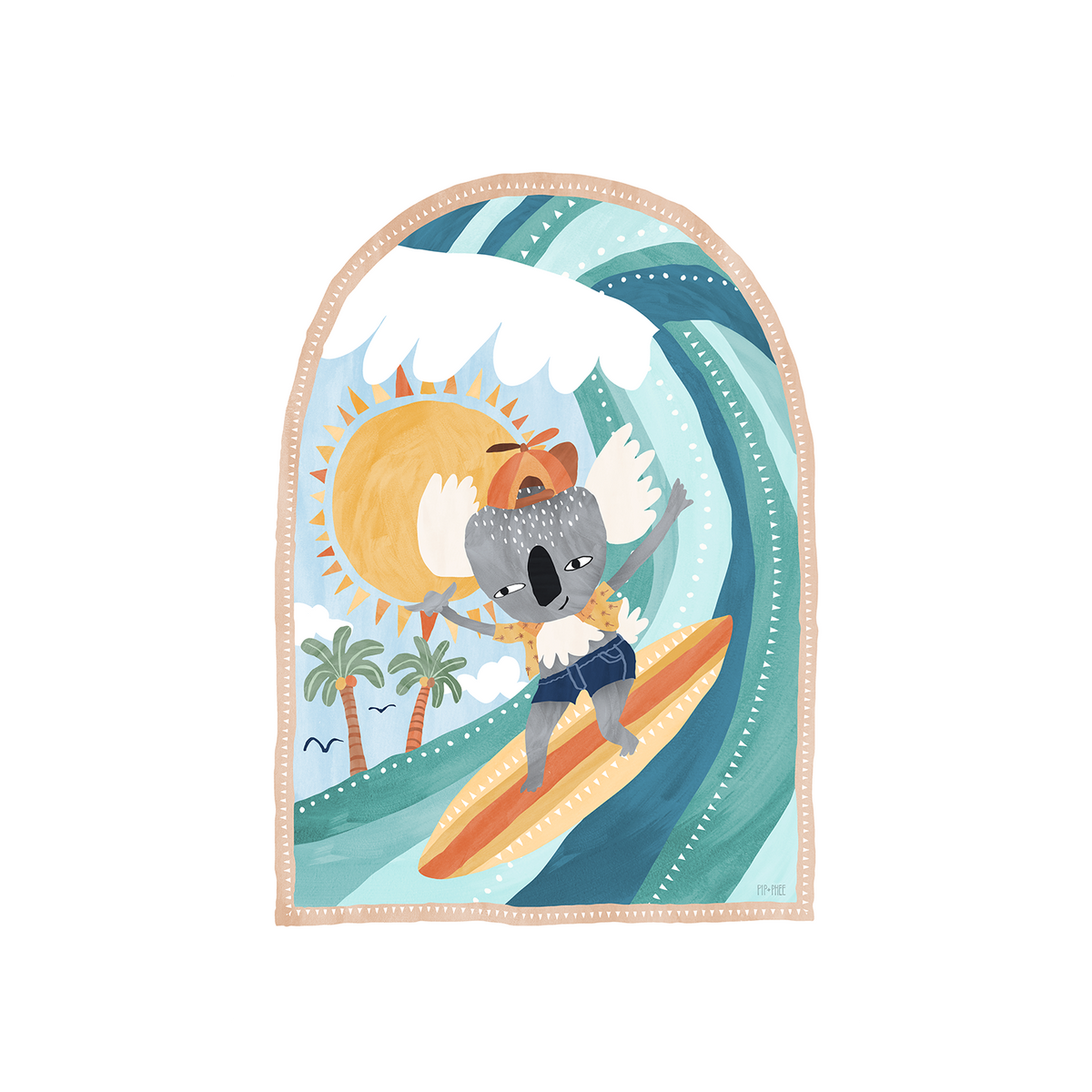 wall-art-print-canvas-poster-framed-Going Coconuts, Set of 3 , By Pip and Phee-9