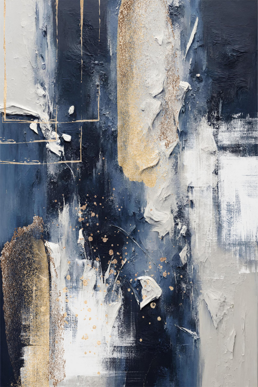 wall-art-print-canvas-poster-framed-Gold at Midnight, Style B , By Sally Ann Moss-1