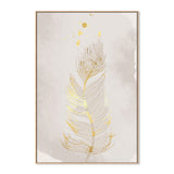 wall-art-print-canvas-poster-framed-Gold Feather, Style B-GIOIA-WALL-ART