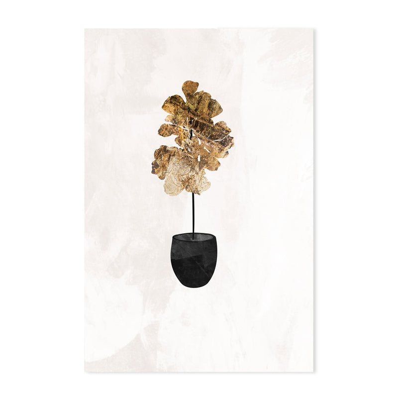 wall-art-print-canvas-poster-framed-Gold Fiddle Leaf Fig Tree , By Sarah Manovski-GIOIA-WALL-ART