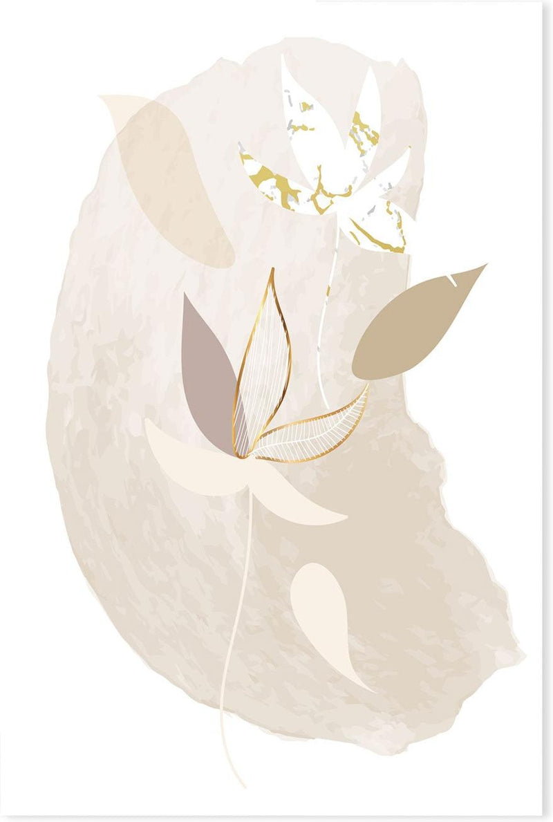 wall-art-print-canvas-poster-framed-Gold Leaf, Style D-GIOIA-WALL-ART