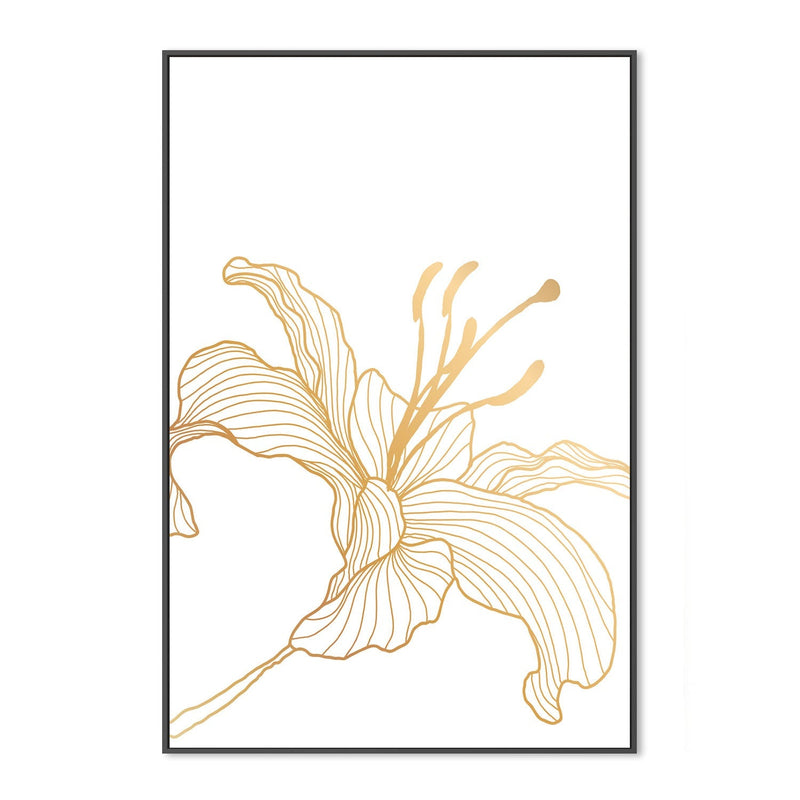 wall-art-print-canvas-poster-framed-Gold Lily, Style C-GIOIA-WALL-ART