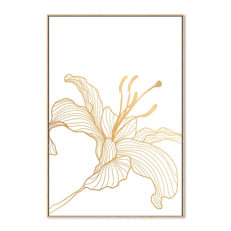wall-art-print-canvas-poster-framed-Gold Lily, Style C-GIOIA-WALL-ART