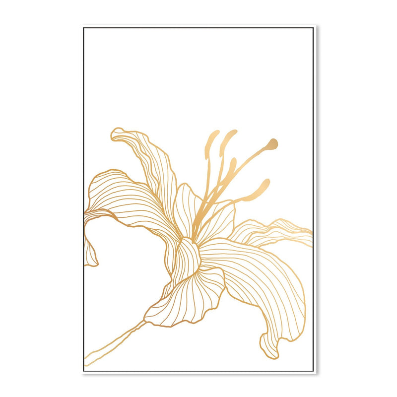 wall-art-print-canvas-poster-framed-Gold Lily, Style C-GIOIA-WALL-ART