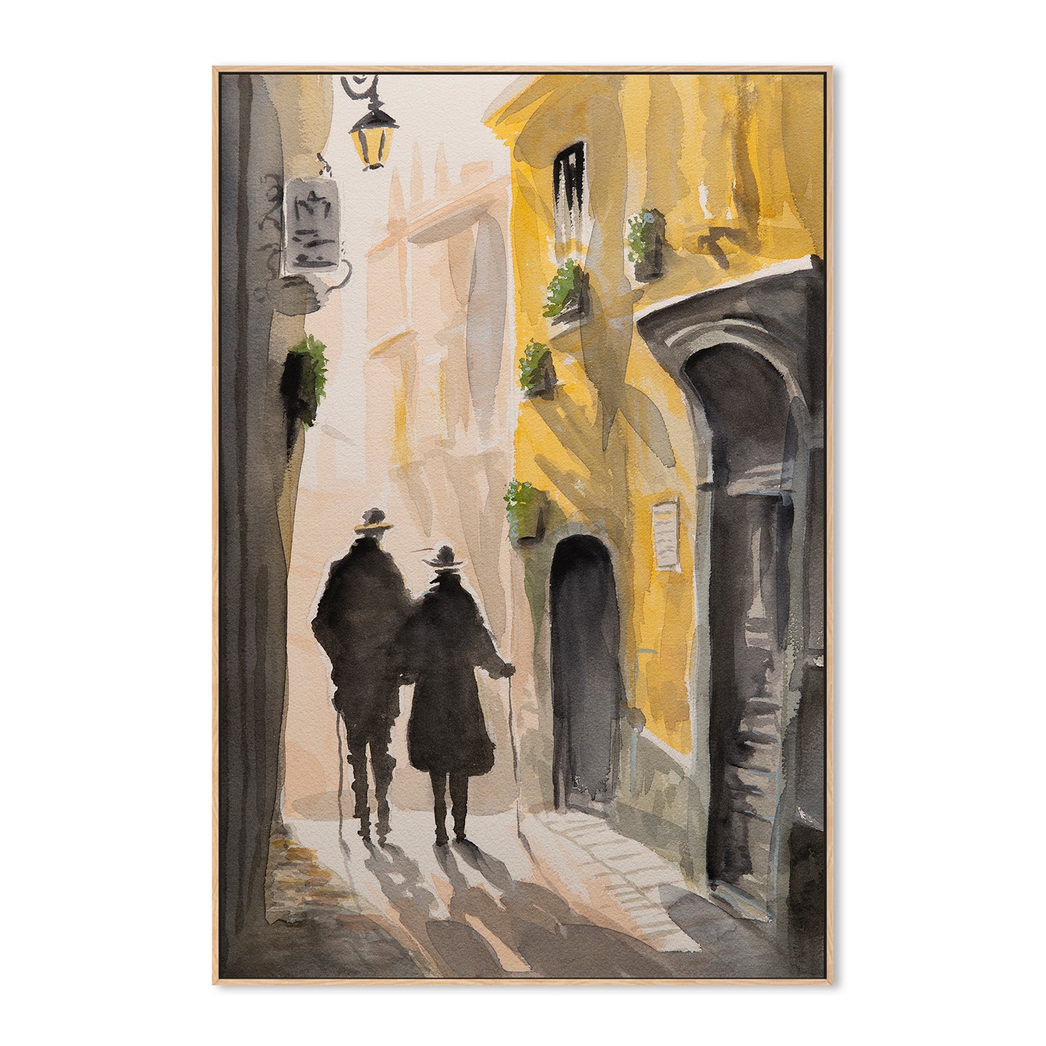 wall-art-print-canvas-poster-framed-Golden Alley Stroll-4