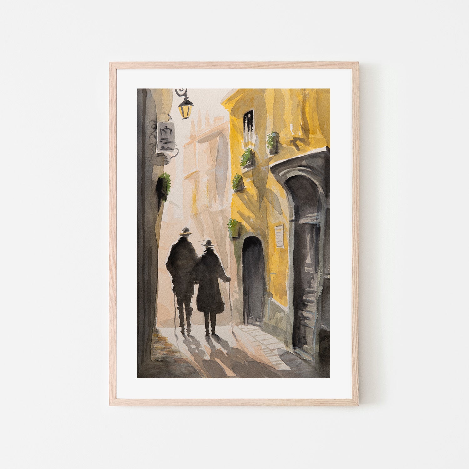 wall-art-print-canvas-poster-framed-Golden Alley Stroll-6